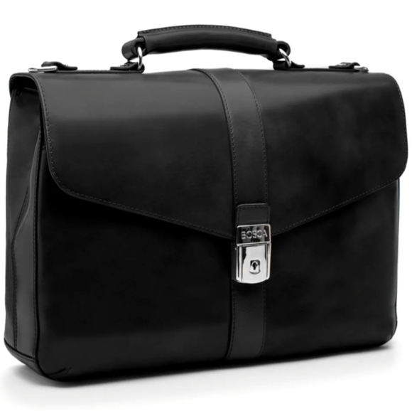 NWT BOSCA Breifcase Black - Picture 1 of 16